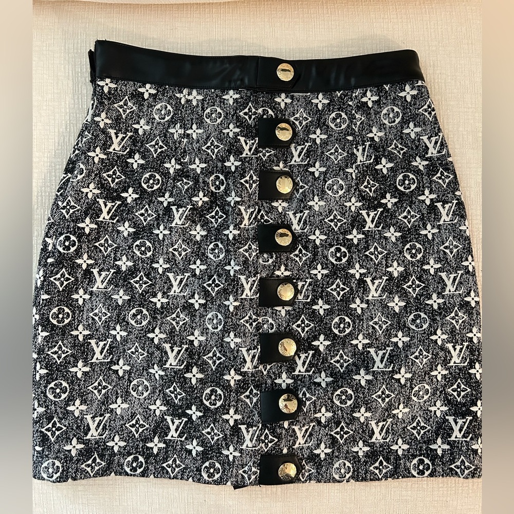 LV denim skirt